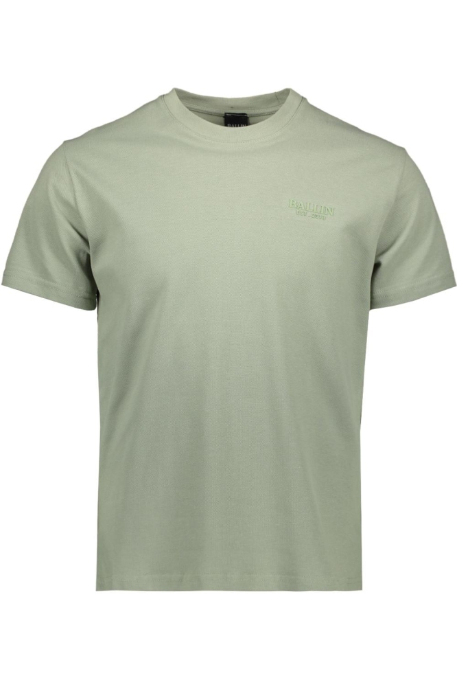 Ballin groene heren t-shirt | Vooraanzicht