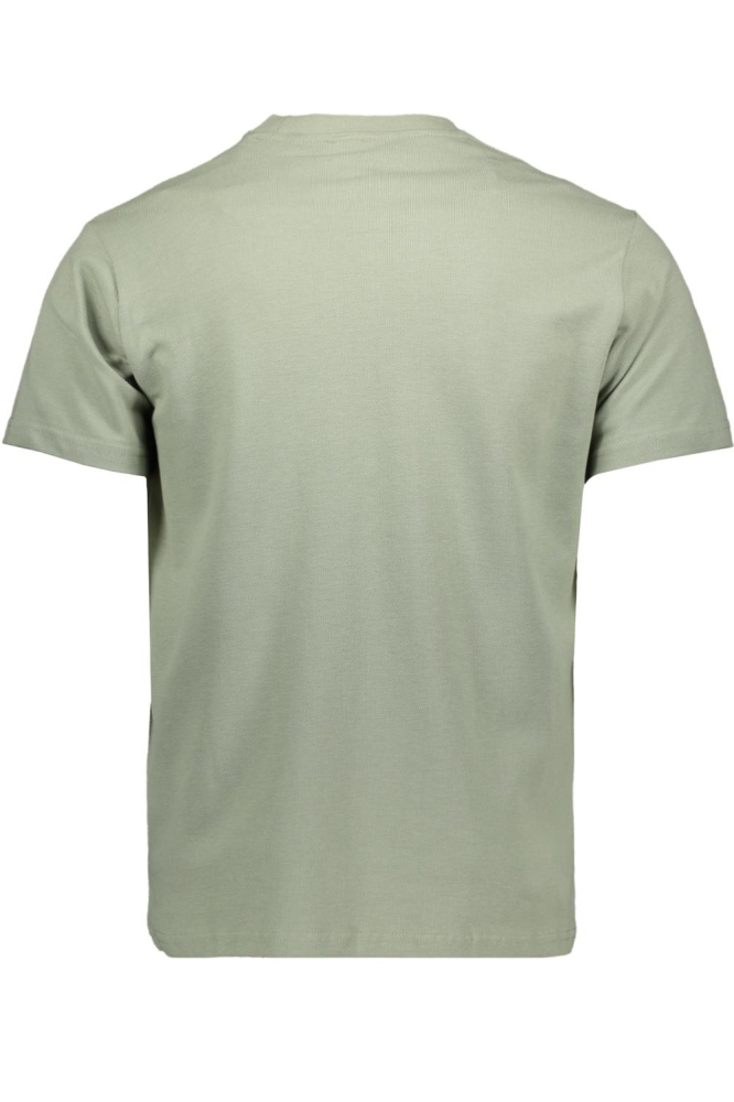Ballin groene heren t-shirt | Achteraanzicht