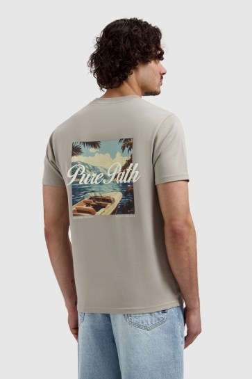 Pure Path T-shirt RIVA BOAT T SHIRT 26020105 TAUPE