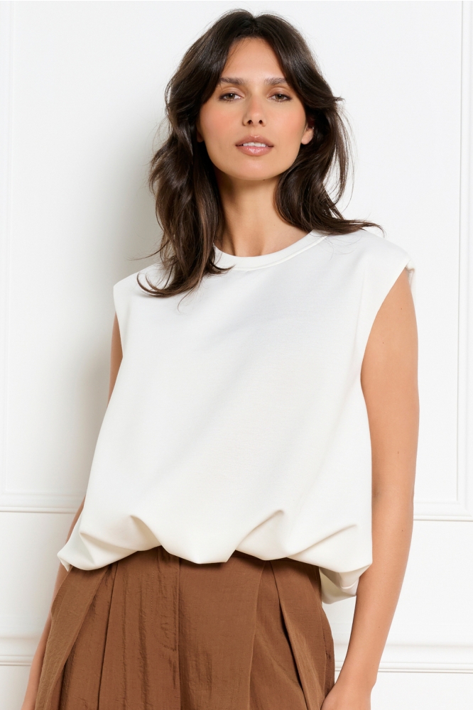 LolaLiza witte dames top | Model vooraanzicht