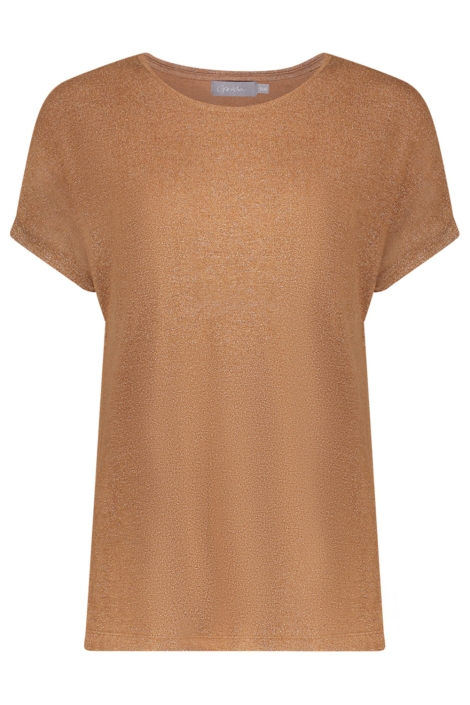 Geisha camel dames t-shirt | Vooraanzicht