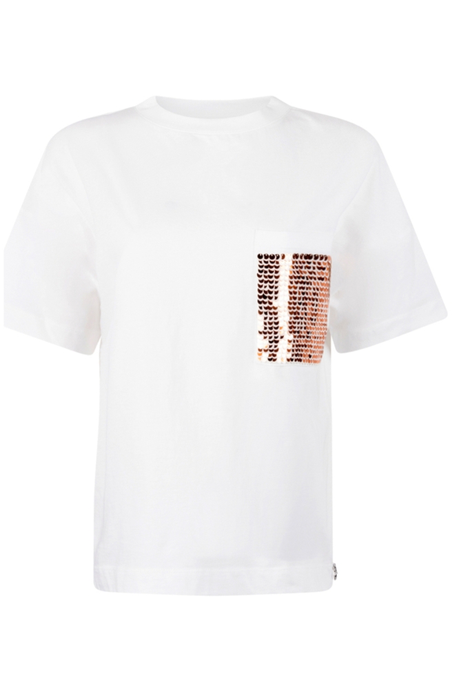 Juffrouw Jansen witte dames t-shirt | Vooraanzicht