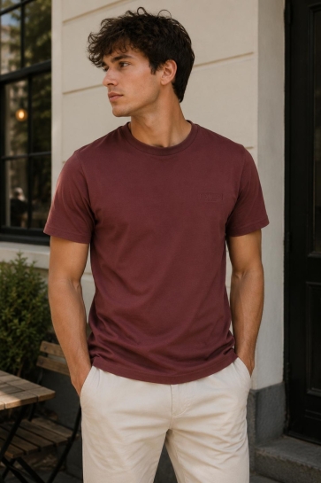 Ballin T-shirt T SHIRT 2665 TAUPE