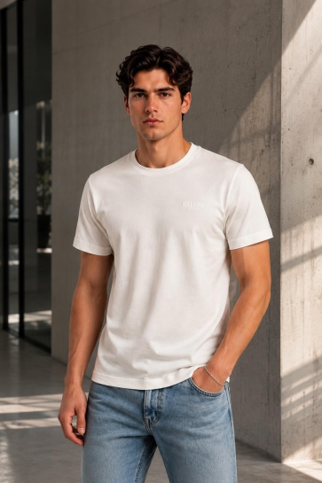 Ballin T-shirt T SHIRT 2665 OFF WHITE