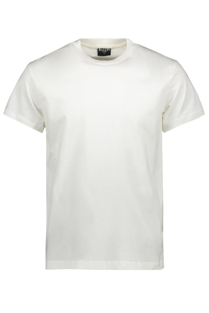 Ballin witte heren t-shirt | Vooraanzicht