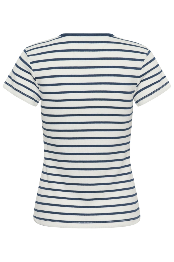 Part Two ecru dames t-shirt | Achteraanzicht