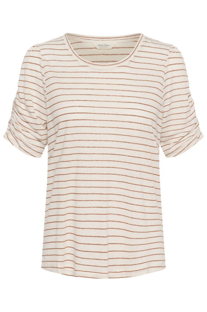 Part Two ecru dames t-shirt | Vooraanzicht