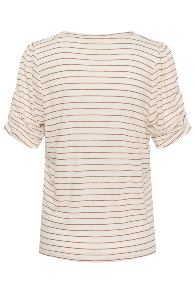 Part Two ecru dames t-shirt | Achteraanzicht