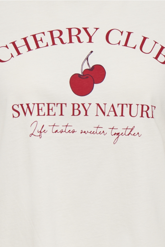 Jacqueline de Yong witte dames t-shirt | Kleurstaal
