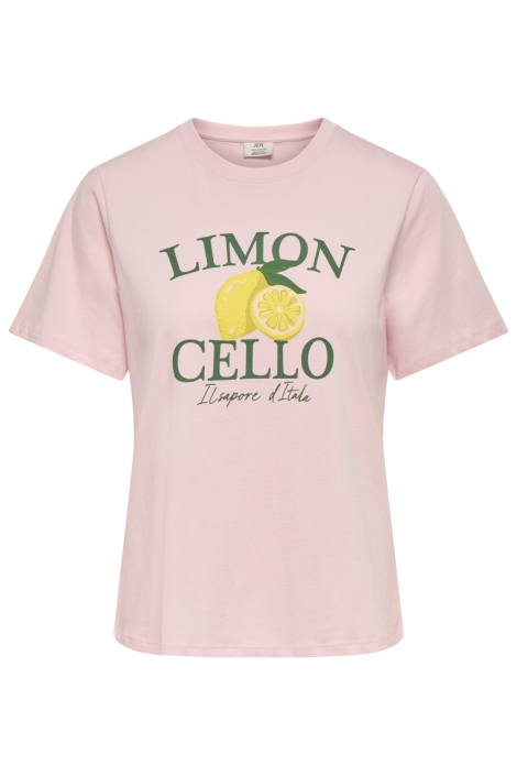 Jacqueline de Yong roze dames t-shirt | Vooraanzicht
