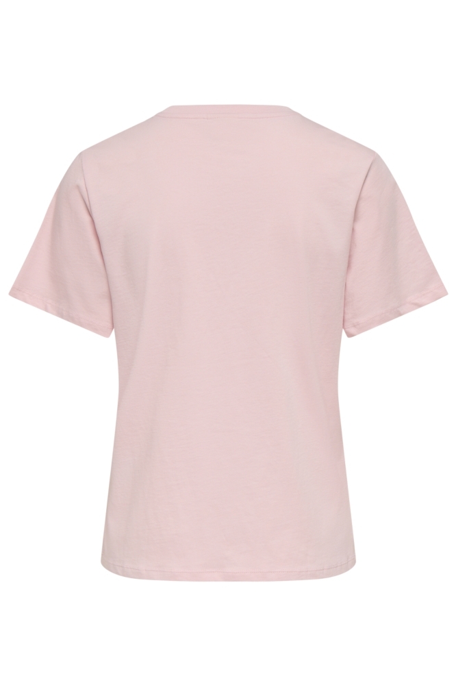 Jacqueline de Yong roze dames t-shirt | Achteraanzicht