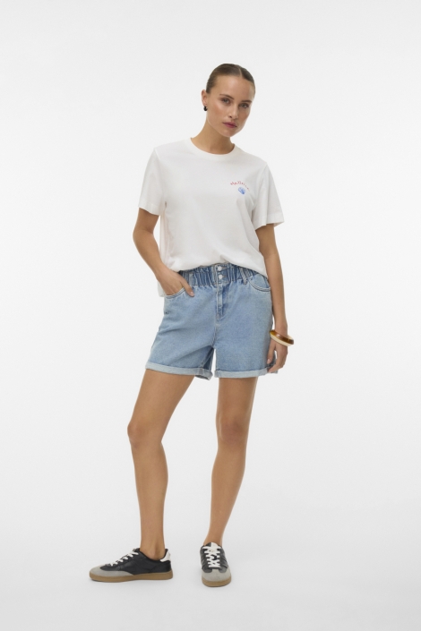 Vero Moda witte dames t-shirt | Model