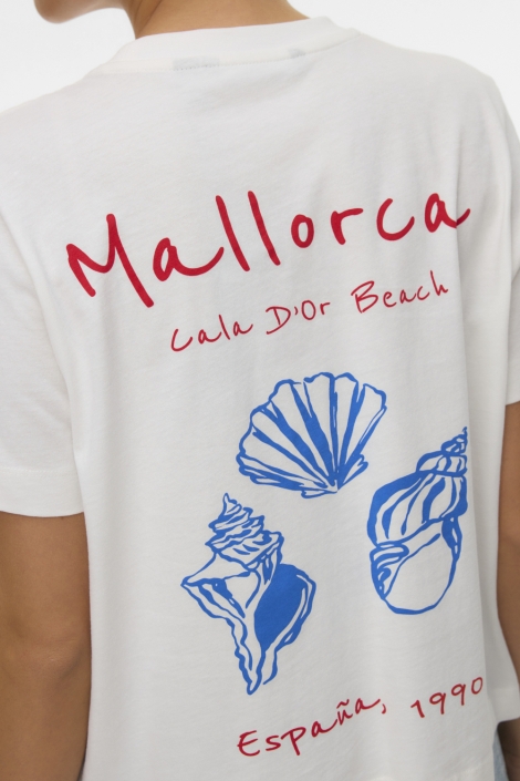 Vero Moda witte dames t-shirt | Close up