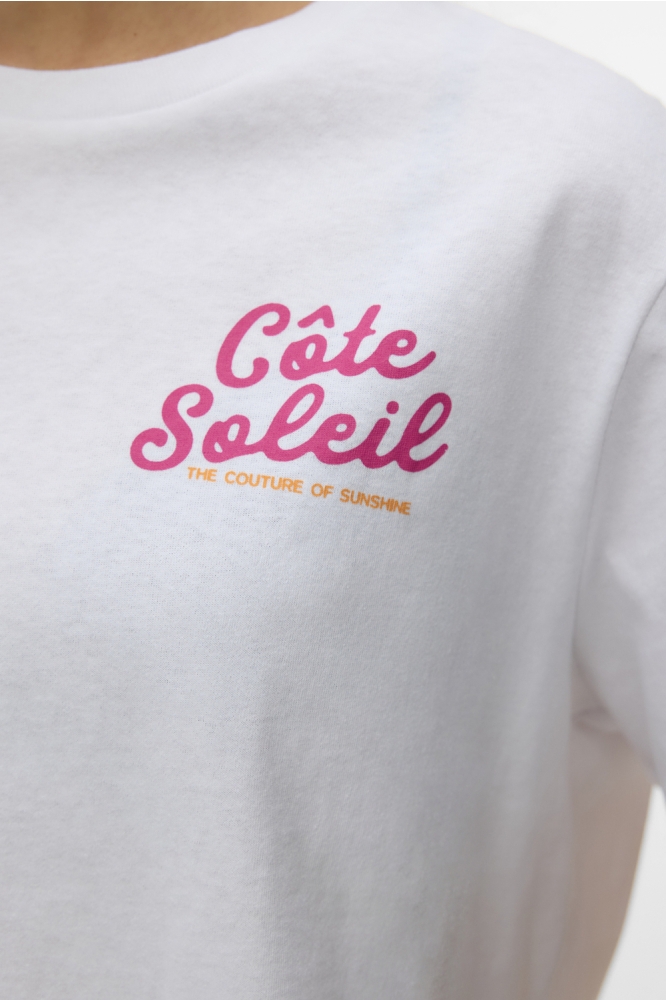Vero Moda witte dames t-shirt | Close up