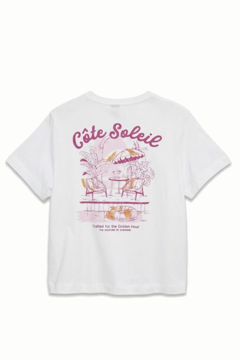 Vero Moda witte dames t-shirt | Achteraanzicht