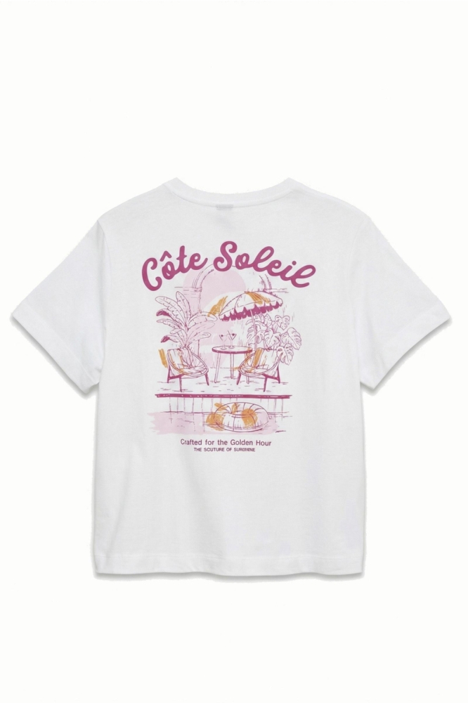 Vero Moda witte dames t-shirt | Achteraanzicht