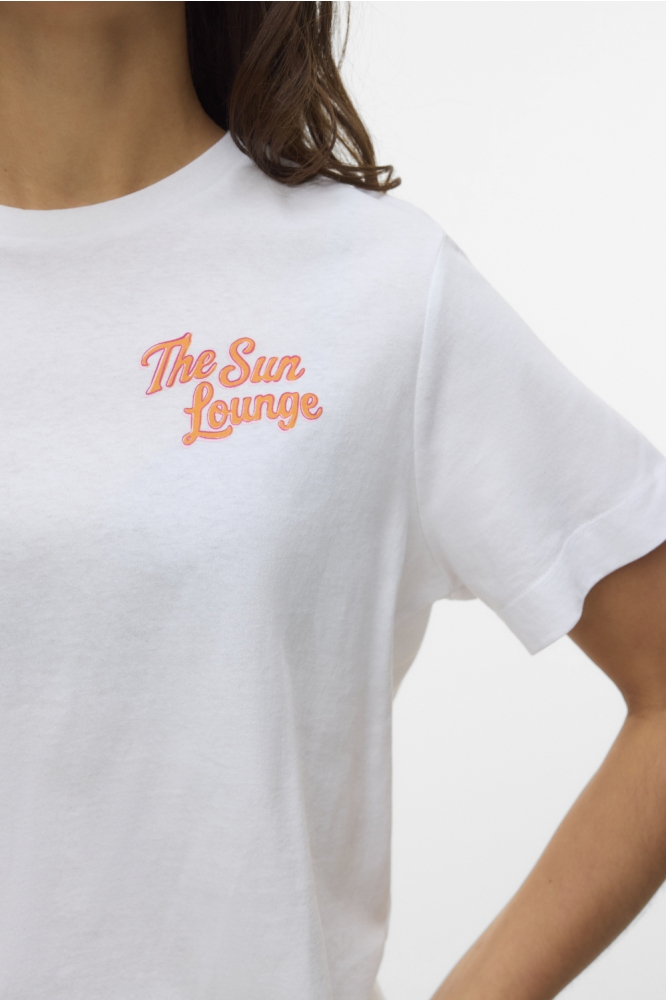 Vero Moda witte dames t-shirt | Close up