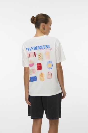 Vero Moda vmninna mia ss top box jrs Wit