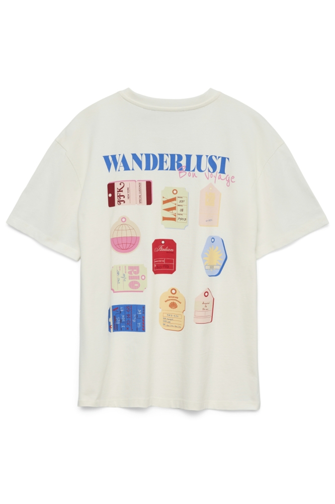 Vero Moda witte dames t-shirt | Achteraanzicht