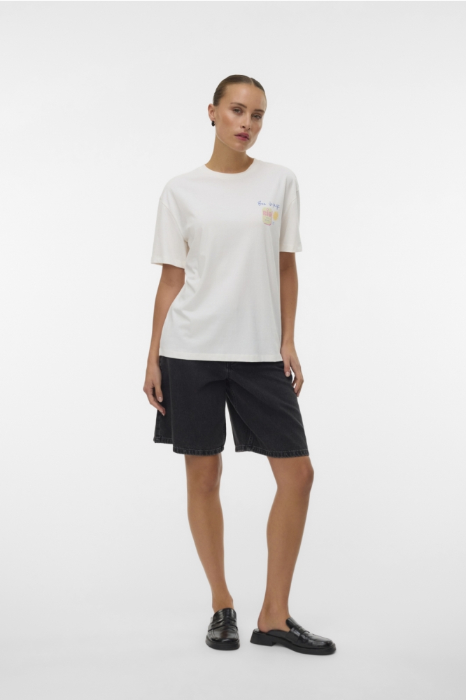 Vero Moda witte dames t-shirt | Model