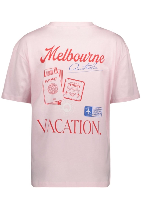 Vero Moda roze dames t-shirt | Achteraanzicht