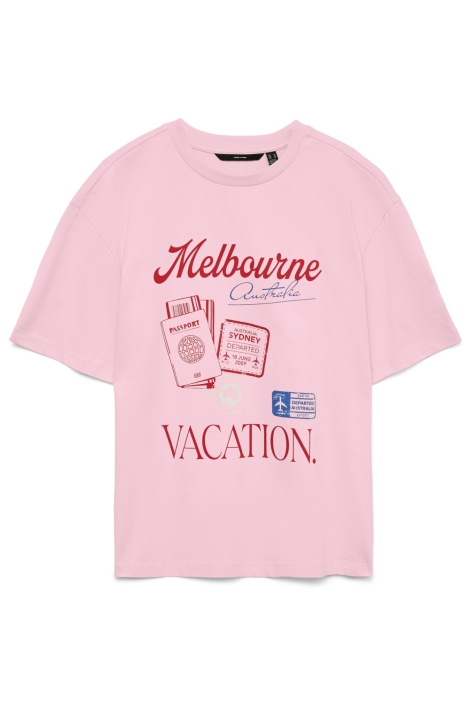 Vero Moda roze dames t-shirt | Vooraanzicht
