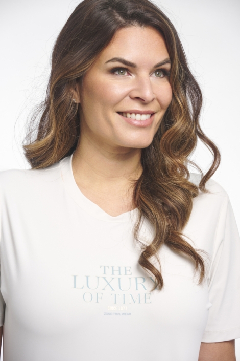 Zoso witte dames t-shirt | Close up