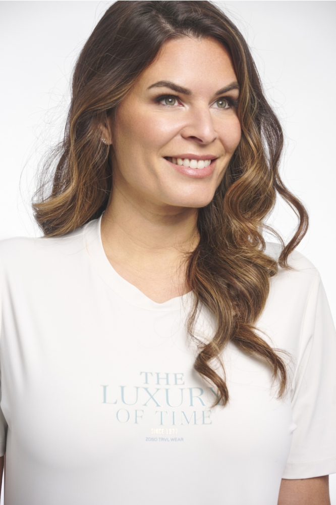 Zoso witte dames t-shirt | Close up