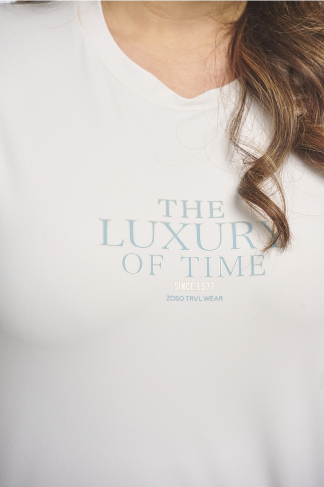 Zoso witte dames t-shirt | Kleurstaal