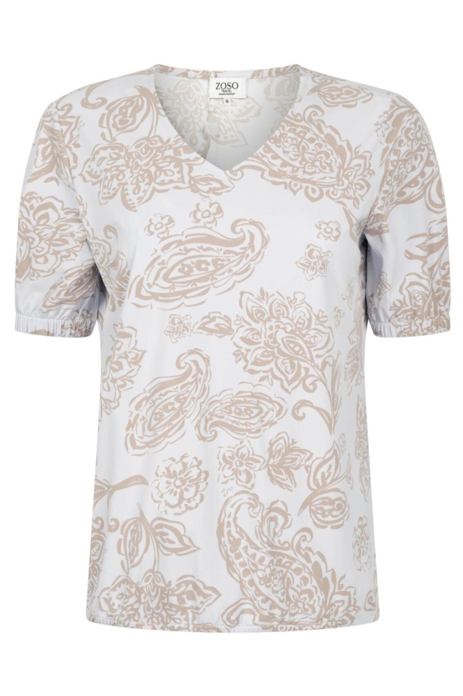 Zoso witte dames t-shirt | Vooraanzicht