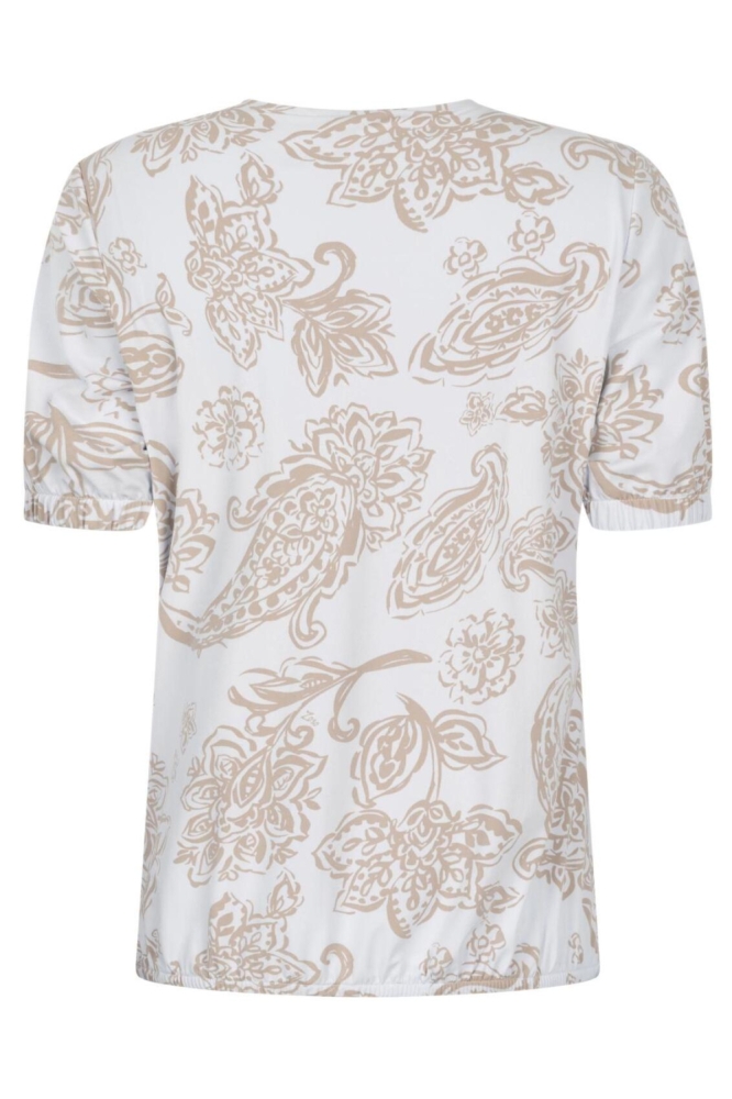 Zoso witte dames t-shirt | Achteraanzicht