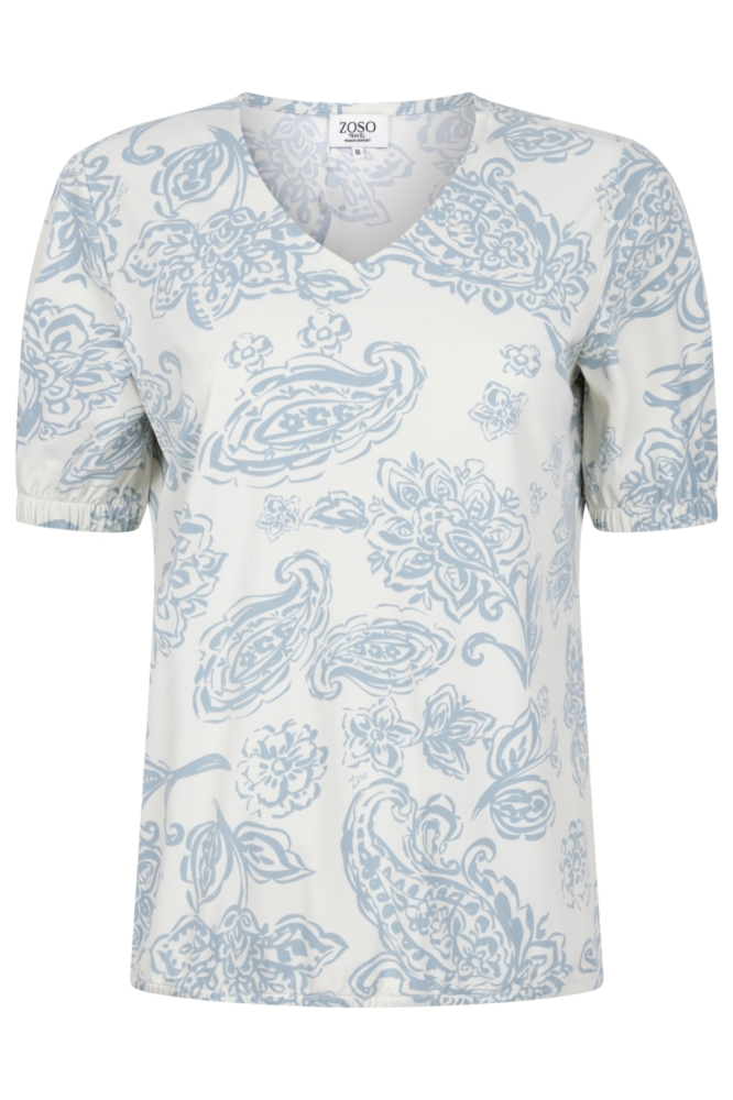 Zoso witte dames t-shirt | Vooraanzicht
