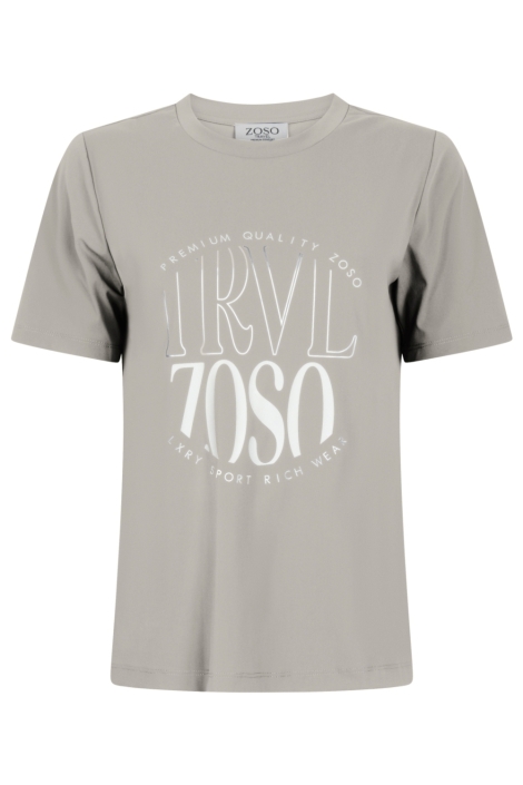 Zoso zand dames t-shirt | Vooraanzicht