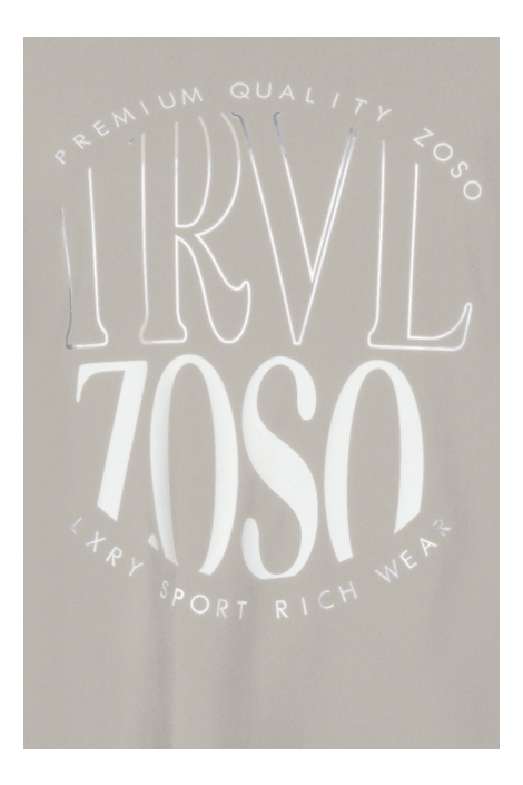Zoso zand dames t-shirt | Close up