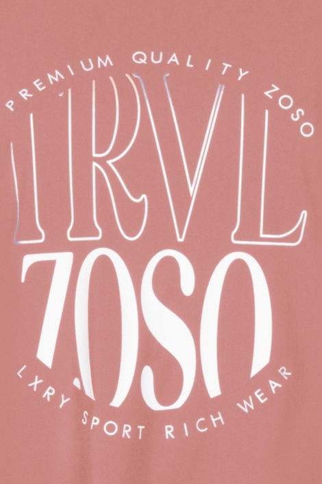Zoso roze dames t-shirt | Kleurstaal