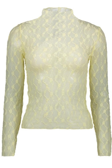 LolaLiza Top T MESHLONG1F 02400394 Yellow Pastel