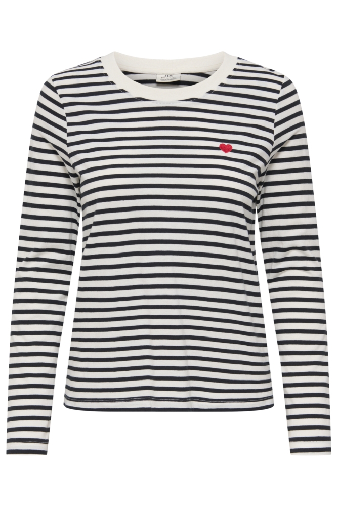 Jacqueline de Yong witte dames t-shirt | Vooraanzicht