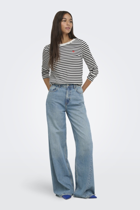 Jacqueline de Yong witte dames t-shirt | Model