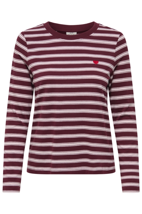 Jacqueline de Yong bordeaux dames t-shirt | Vooraanzicht
