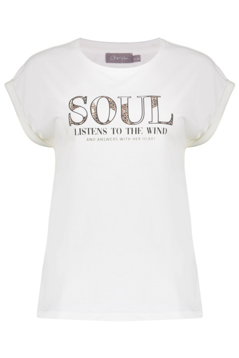 Geisha witte dames t-shirt | Vooraanzicht