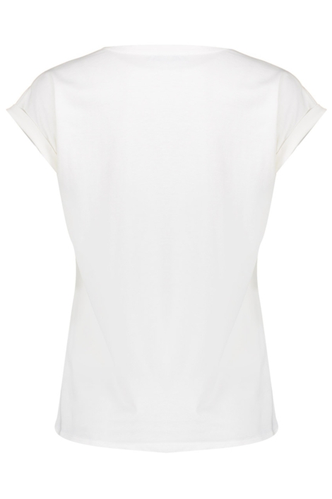 Geisha witte dames t-shirt | Achteraanzicht