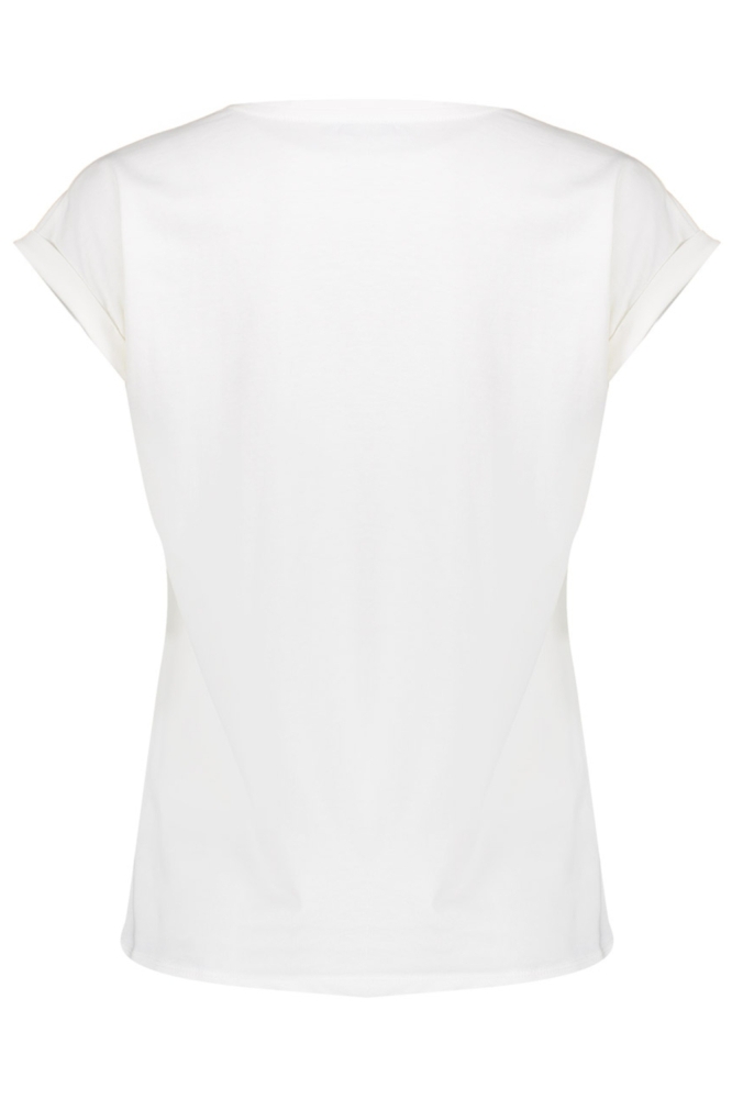 Geisha witte dames t-shirt | Achteraanzicht