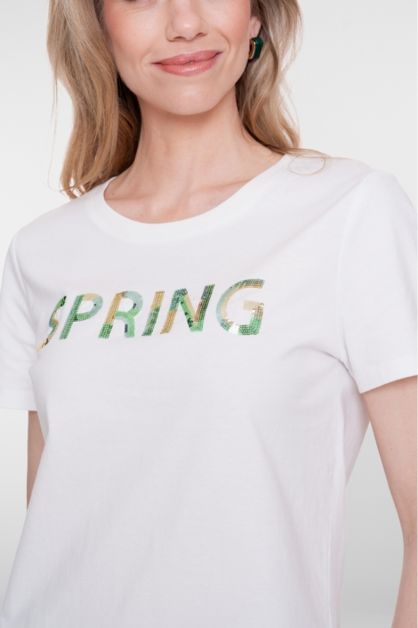 Geisha witte dames t-shirt | Kleurstaal