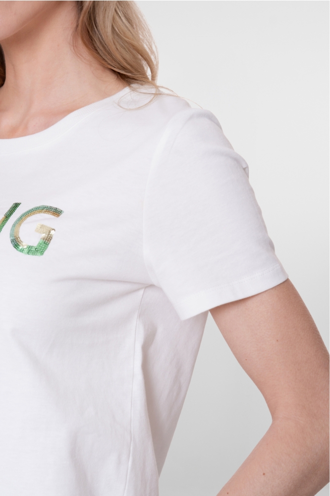 Geisha witte dames t-shirt | Kleurstaal