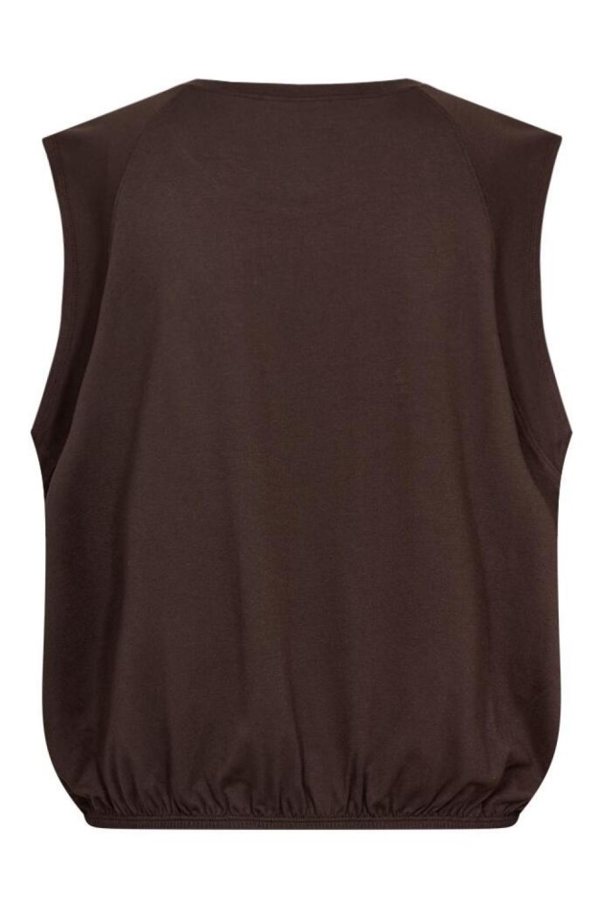 Freequent bruine dames top | Achteraanzicht
