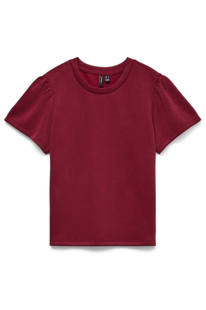 Vero Moda rode dames t-shirt | Vooraanzicht
