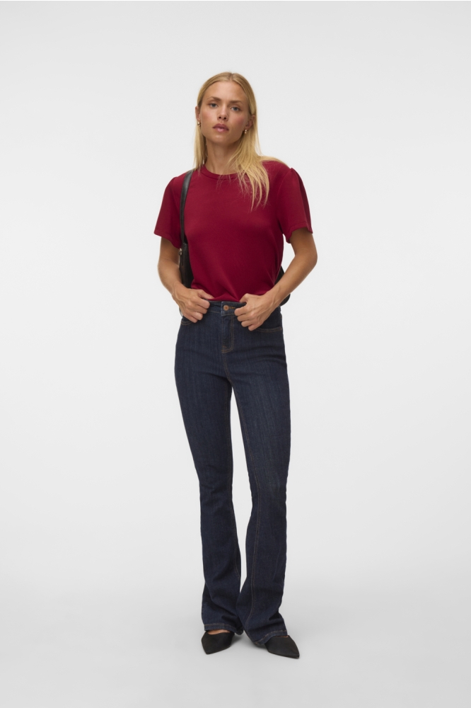 Vero Moda rode dames t-shirt | Model