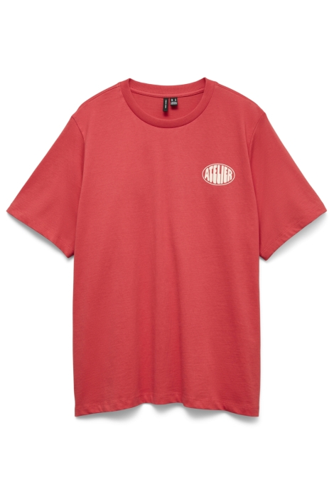 Vero Moda rode dames t-shirt | Vooraanzicht