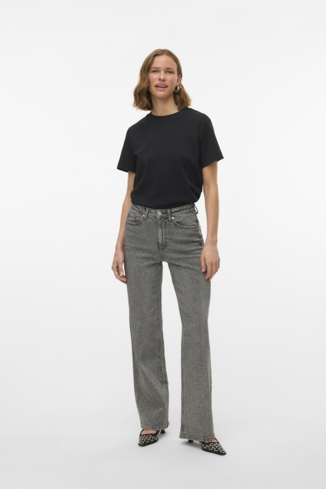 Vero Moda zwarte dames t-shirt | Model