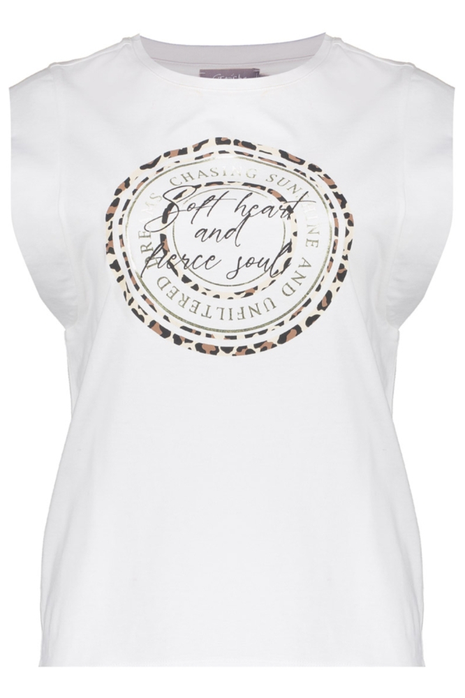 Geisha witte dames top | Vooraanzicht